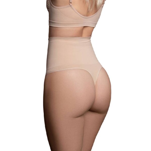 imagen BYE-BRA - FAJA SIN COSTURAS ESTILO TANGA BEIGE TALLA XL