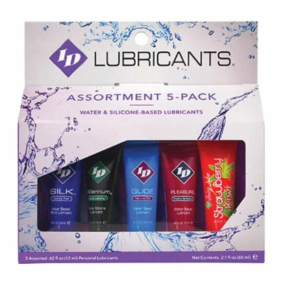 imagen ID JUICY LUBE - SURTIDO 5X LUBRICANTE TUBE PACK 12 ML