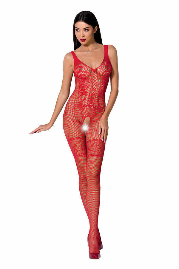 imagen PASSION - WOMAN BS069 BODYSTOCKING ROJO TALLA UNICA