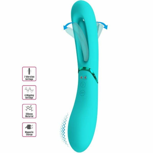 imagen ROMANCE - LEXIE VIBRADOR PUNTO G 7 VIBRACIONES AZUL