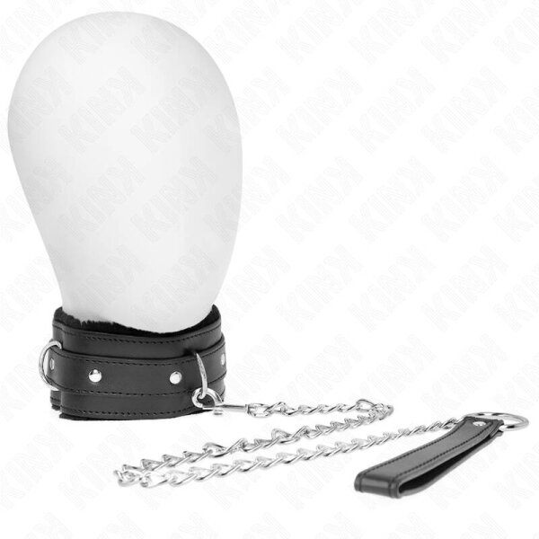 imagen KINK - COLLAR CON CORREA 65 CM CON RESTRICCIONES NEGRO AJUSTABLE 36-42 CM X 5.5 CM