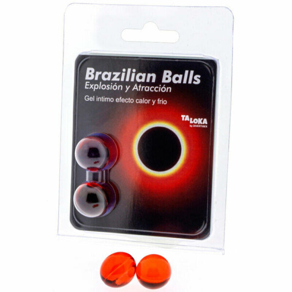 imagen TALOKA - BRAZILIAN BALLS GEL EXCITANTE EFECTO CALOR Y FRÍO 2 BOLAS