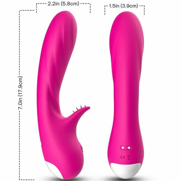 imagen ARMONY - ROMANCE VIBRADOR CON ESTIMULADOR FUCSIA