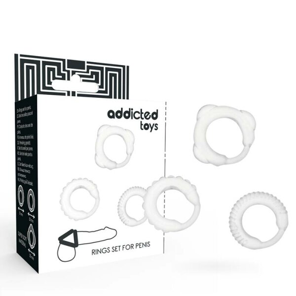 imagen ADDICTED TOYS - SET 3 ANILLOS PENE CLEAR