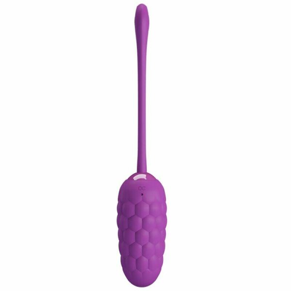 imagen PRETTY LOVE - HUEVO VIBRADOR CON TEXTURA MARINA RECARGABLE MORADO