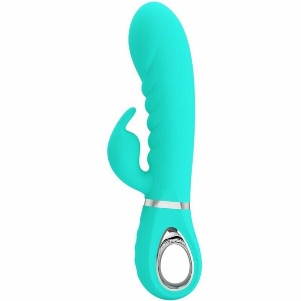 imagen PRETTY LOVE - PRESCOTT VIBRADOR PUNTO G MULTIFUNCIÓN VERDE AGUA