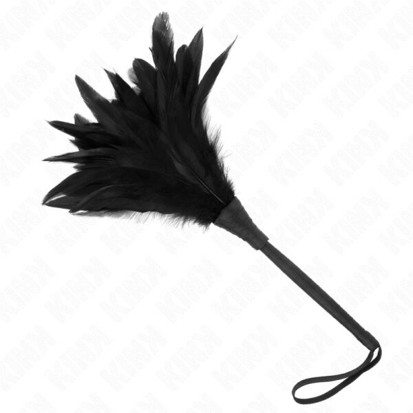 imagen KINK - LÁTIGO DE BORLA DE SILICONA CON FORMA DE ROSA 45 CM