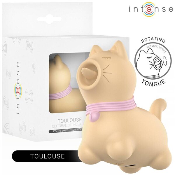 imagen INTENSE - TOULOUSE ESTIMULADOR CON LENGUA ROTATIVA 360º AMARILLO