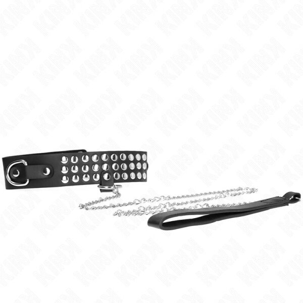 imagen KINK - COLLAR CON CORREA 65 CM CON BRILLOS AJUSTABLE 37-42 CM X 5.3 CM