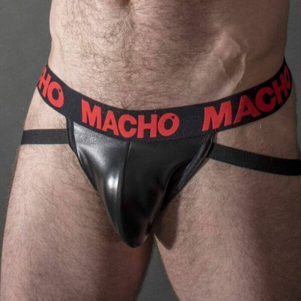 imagen MACHO - MX25RC JOCK CUERO ROJO XL