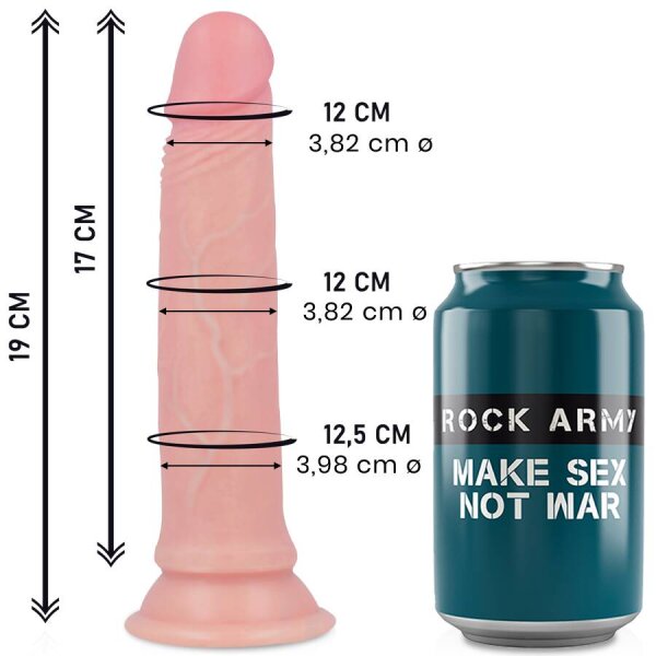 imagen ROCKARMY - AVENGER DILDO REALISTICO LIQUID SILICONE 19 CM -O- 3.98 CM
