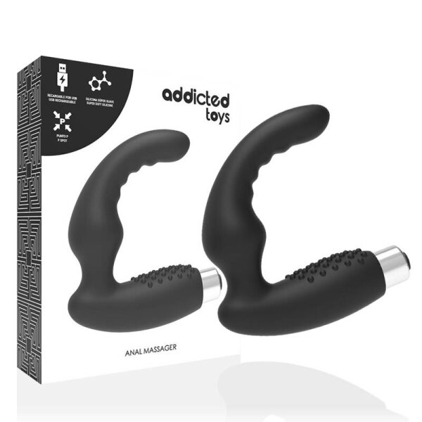 imagen ADDICTED TOYS - VIBRADOR PROSTTICO RECARGABLE MODEL 2 - NEGRO