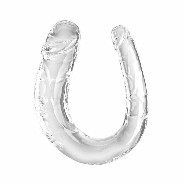 imagen KING COCK - DOUBLE TROUBLE DILDO DOBLE 33 CM TRANSPARENTE