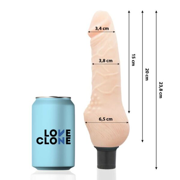 imagen LOVECLONE - DAVEN SELF LUBRICATION REALISTICO 23.8 CM -O- 3.8 CM