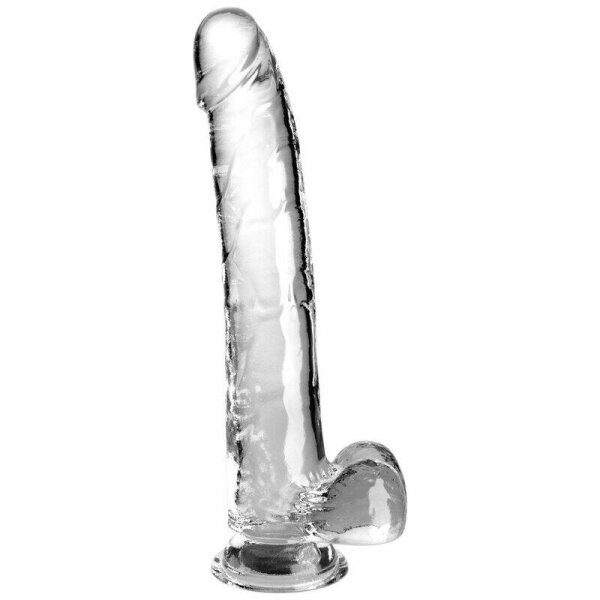 imagen KING COCK - CLEAR DILDO CON TESTICULOS 24.8 CM TRANSPARENTE