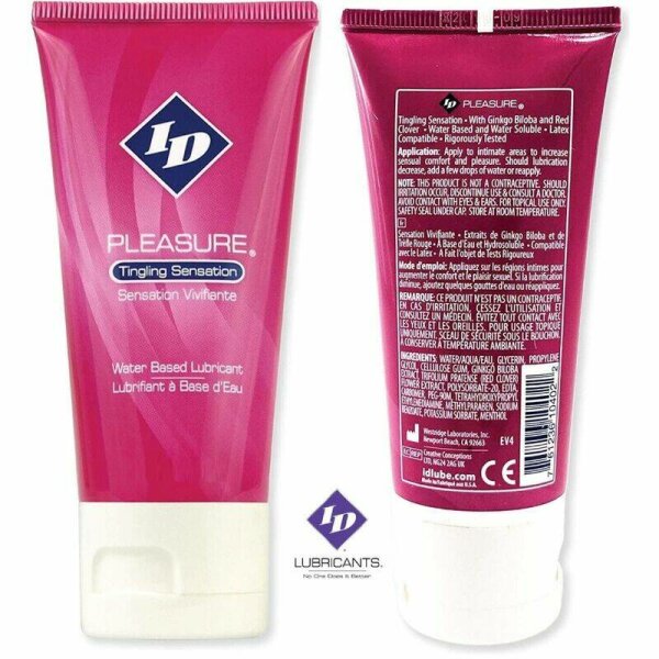 imagen ID PLEASURE - LUBRICANTE BASE AGUA TINGING SENSATION TRAVEL TUBE 60 ML