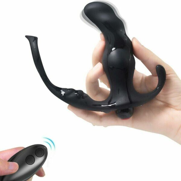 imagen ARMONY - KNIGHT VIBRADOR ANAL PROSTATA & ANILLO CONTROL REMOTO NEGRO