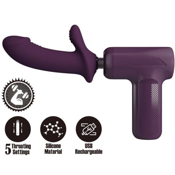 imagen PRETTY LOVE - DJ SCHOLAR MASAJEADOR 5 CONFIGURACIONES MORADO