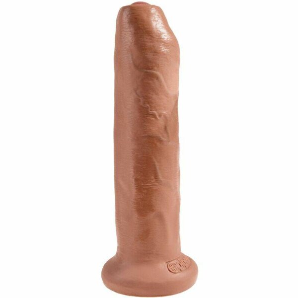imagen KING COCK - PENE REALISTICO CON PREPUCIO 17.8 CM CARAMELO