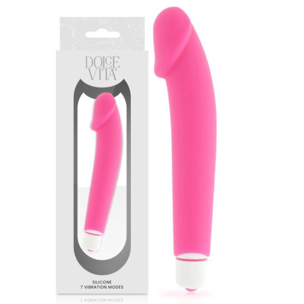 imagen DOLCE VITA - REALISTIC VIBRADOR SILICONA ROSA