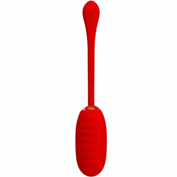 imagen PRETTY LOVE - KIRK HUEVO VIBRADOR RECARGABLE ROJO