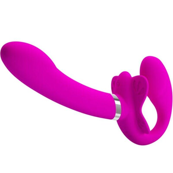 imagen PRETTY LOVE - VALERIE VIBRADOR DOBLE STRAP-ON 12 VIBRACIONES MORADO