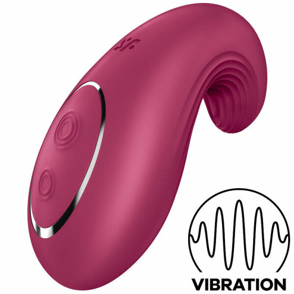 imagen SATISFYER - DIPPING DELIGHT VIBRADOR LAY-ON ROJO