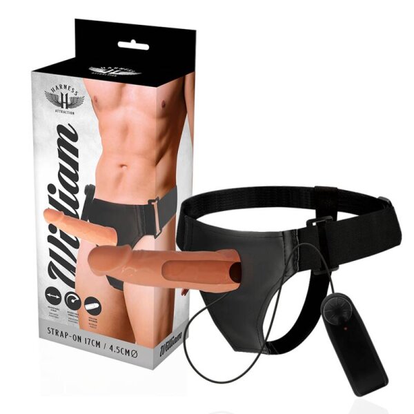 imagen HARNESS ATTRACTION - ARNÉS  HUECO WILLIAN CON VIBRADOR 17 CM -O- 4.5 CM