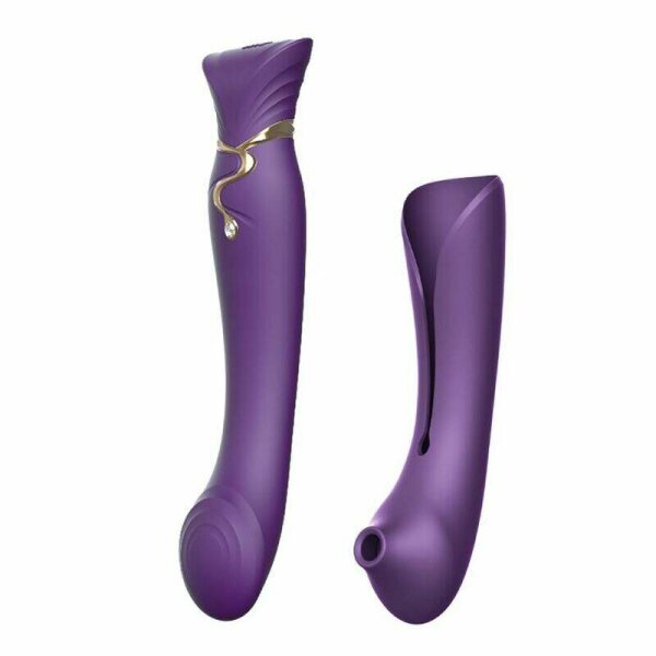 imagen ZALO - QUEEN SET PULSE WAVE CLIT STIM MORADO