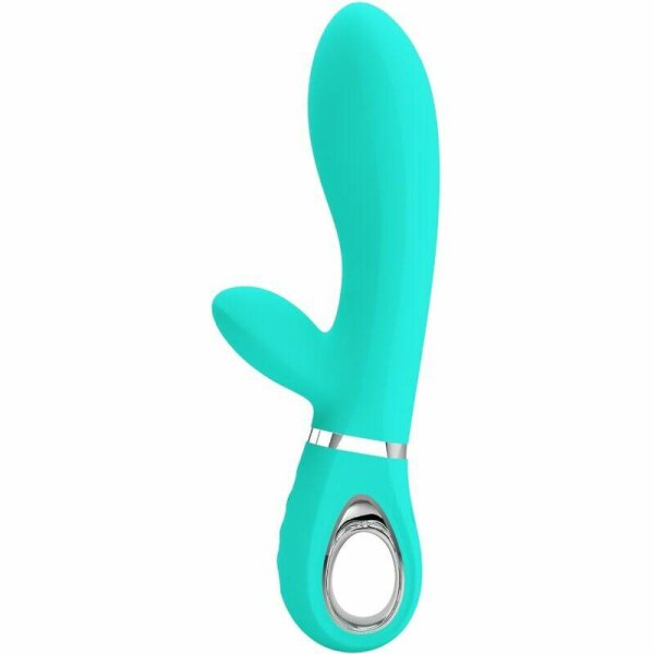 imagen PRETTY LOVE - THOMAS VIBRADOR PUNTO G MULTIFUNCIÓN VERDE AGUA