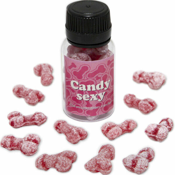 imagen DIABLO PICANTE - CANDY SEXY BOTE 12 GOMINOLAS SABOR FRESA-CEREZA