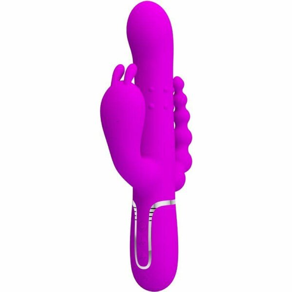 imagen PRETTY LOVE - CAMMY TRIPLE VIBRADOR MULTIFUNCIÓN 4 EN 1 ROSA