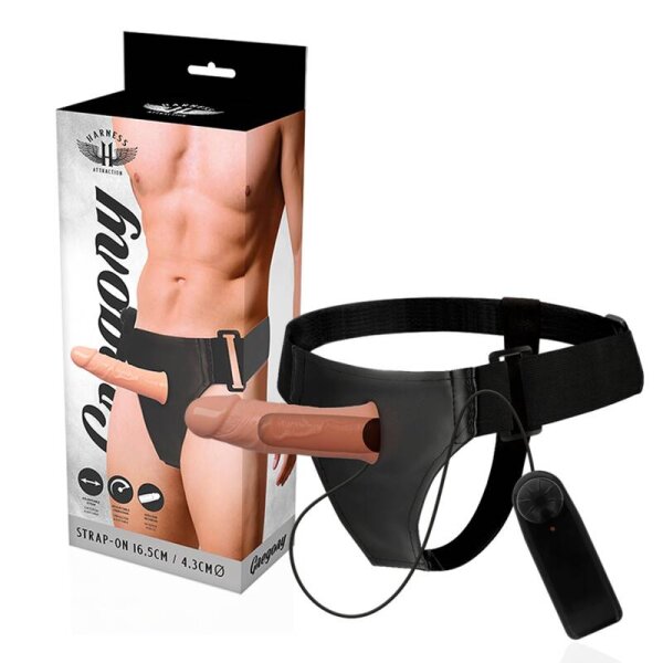imagen HARNESS ATTRACTION - ARNÉS  HUECO GREGORY CON VIBRADOR 16.5 CM -O- 4.3 CM