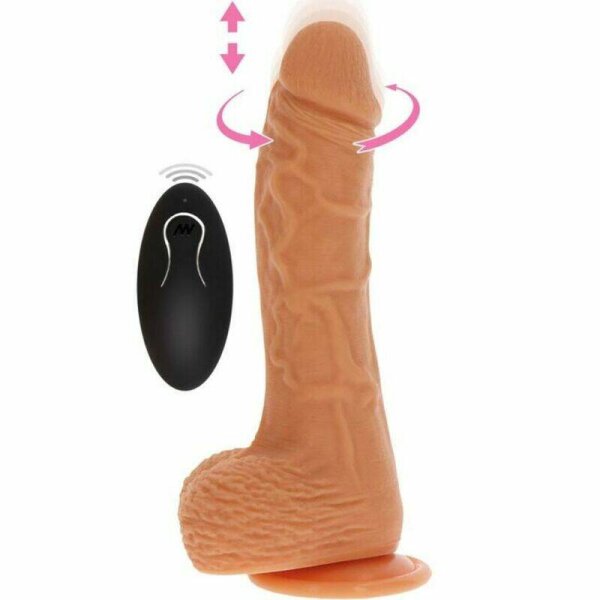 imagen GET REAL - DILDO VIBRADOR ROTADOR UP&DOWN NATURAL