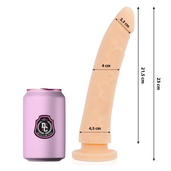 imagen DELTA CLUB - DILDO REALISTA NATURAL SILICONA MEDICA 23 CM -O- 4.5 CM
