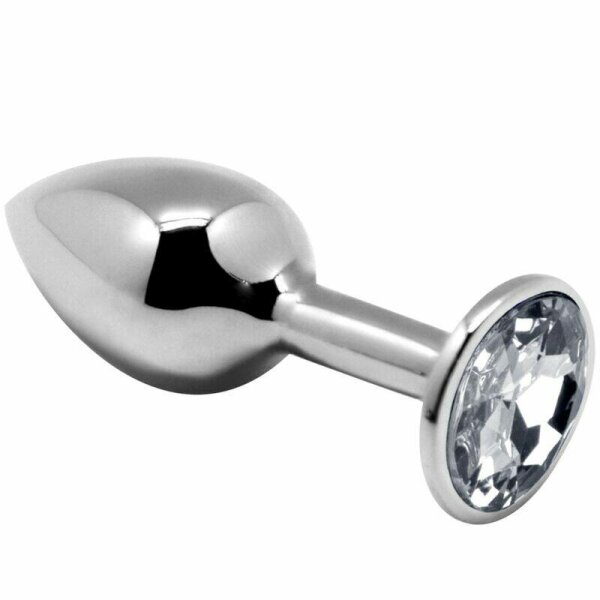 imagen ALIVE - ANAL PLEASURE MINI PLUG METAL BLANCO TALLA M