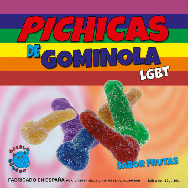 imagen PRIDE - PICHITAS DE GOMINOLA FRUTAS CON AZUCAR LGBT