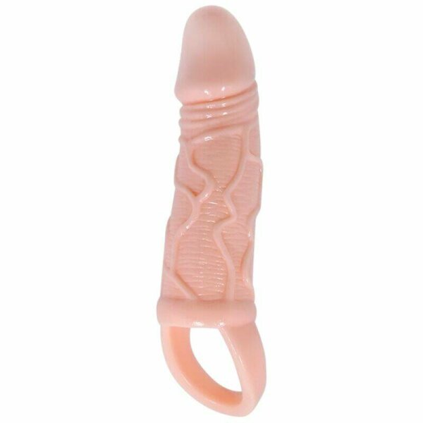 imagen BAILE - FUNDA EXTENSORA PENE CON STRAP PARA TESTICULOS 13.5 CM