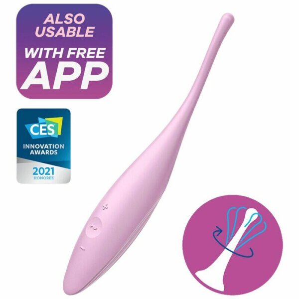 imagen SATISFYER - TWIRLING JOY ESTIMULADOR CLITORIS ROSA