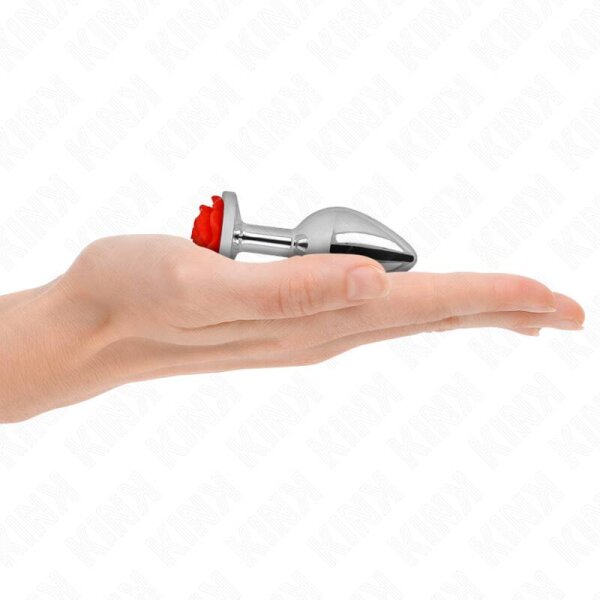 imagen KINK - PLUG ANAL ROSA ROJA TALLA S