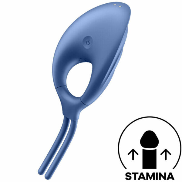 imagen SATISFYER - SWORDSMAN ANILLO VIBRADOR AZUL