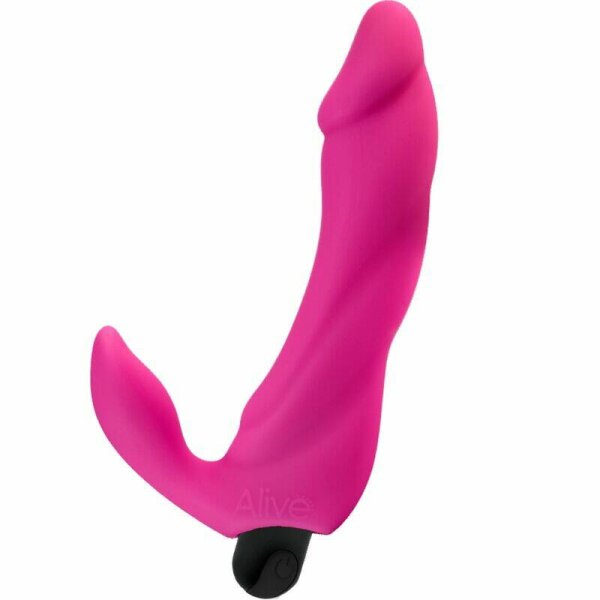 imagen ALIVE - BIFUN PRO DILDO VIBRADOR ROSA 14.9 CM