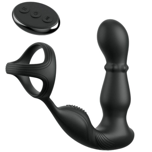 imagen ANAL FANTASY ELITE COLLECTION - ANILLO Y MASAJEADOR ANAL VIBRADOR CON CONTROL REMOTO