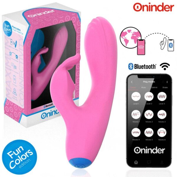 imagen ONINDER CUTE - LOVE BUNNY VIBRADOR PUNTO G Y CLITORIS - APP MUNDIAL GRATUITA