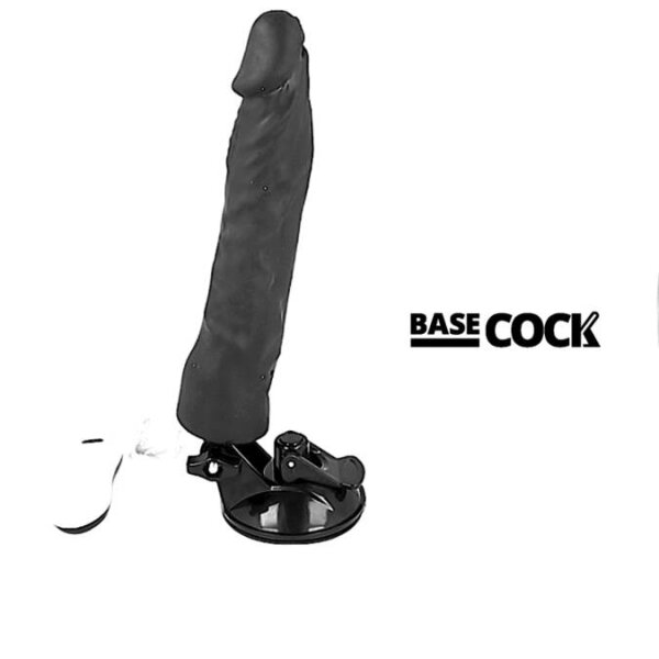 imagen BASECOCK - VIBRADOR REALISTICO CONTROL REMOTO NEGRO 21 CM -O- 4 CM