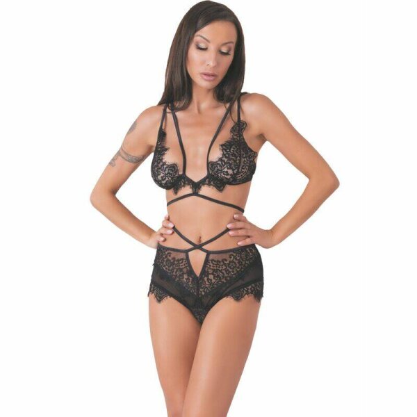 imagen LIVCO CORSETTI FASHION - DREZNA LC 90733 SUJETADOR + PANTY NEGRO L/XL