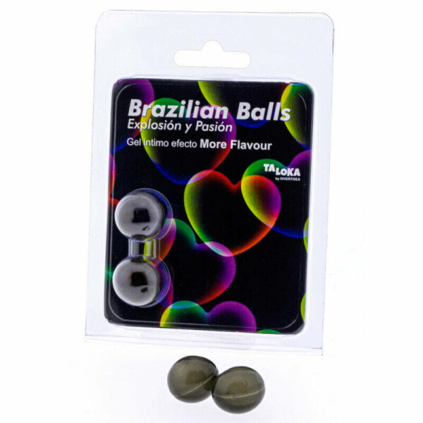 imagen TALOKA - BRAZILIAN BALLS GEL EXCITANTE EFECTO MORE FLAVOUR 2 BOLAS