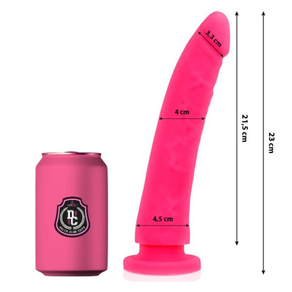 imagen DELTA CLUB - DILDO REALISTA ROSA SILICONA MEDICA 23 CM -O- 4.5 CM
