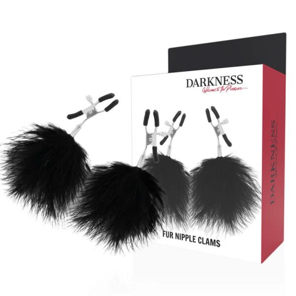 imagen DARKNESS - PINZAS PARA PEZONES CON POMPONES 2