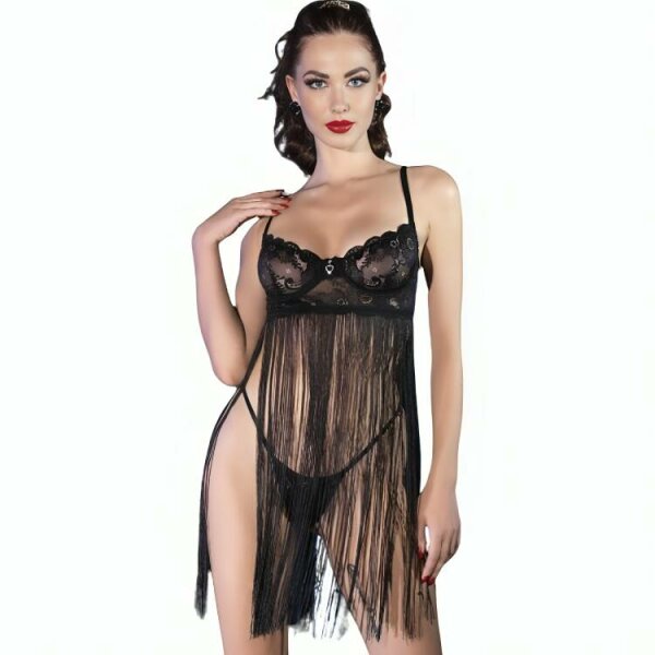 imagen CHILIROSE - CR 4496 BABYDOLL NEGRO S/M